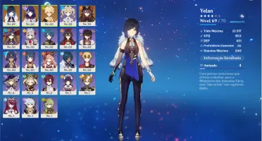 Hutao + Yelan + Raiden e Mona - AR 36 Genshin Impact!