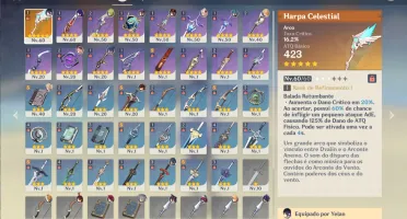 Hutao + Yelan + Raiden e Mona - AR 36 Genshin Impact!