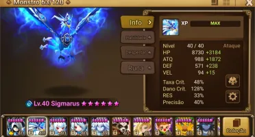 Summoners Wars LV Max top