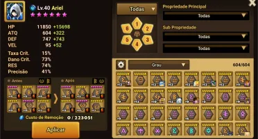 Summoners Wars LV Max top