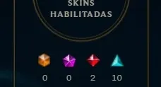 Conta Lol - lvl 46 - 20 skins (2 Lendárias, 10 Épicas)