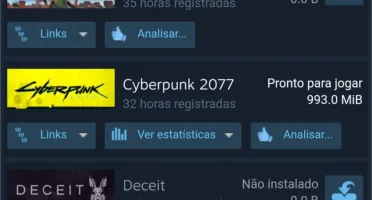 CONTA STEAM COM MAIS DE 100 JOGOS. Cyberpunk, RDR2, etc