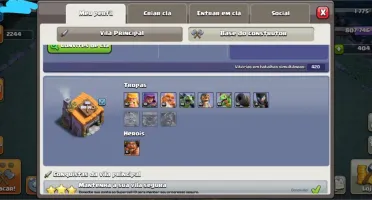 Conta clash of clans cv 10 quase full