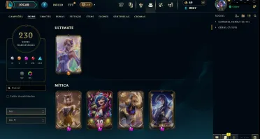 Conta com 230 skins unranked