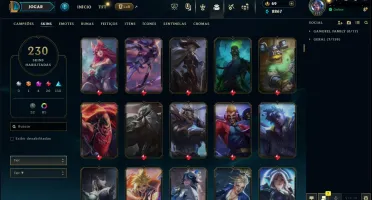 Conta com 230 skins unranked