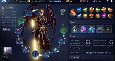 Mir4 Lanceiro Lvl 70 76k cp