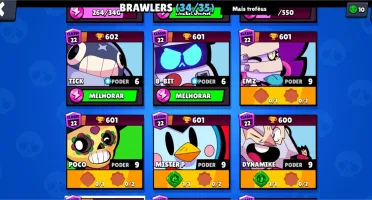22 MIL TROFÉUS - 34/35 BRAWLERS
