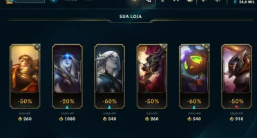 CONTA UNRANKED C/ VIEGO PENTAKILL/ PROJETO ZED E +SKINS
