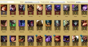 CONTA LEAGUE OF LEGENDS BR- 8 SKINS - 62 CHAMP - UNRANKED