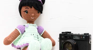 Boneca Letícia em Amigurumi