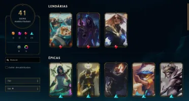 Conta lol League of Legends MMR PLAT nivel 92