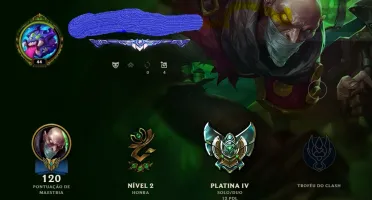 Conta League of legends platina IV