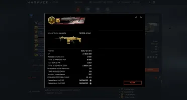 Warface Br Pt 90 com 32 warboxes (3 golds)/76 skins/KD 1.820