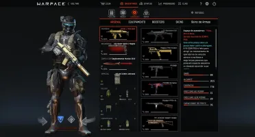 Warface Br Pt 90 com 32 warboxes (3 golds)/76 skins/KD 1.820