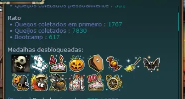 Conta transformice com vários itens