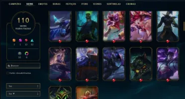 Conta prata 2 com 145 champs e 110 skins ( MAIN MID / JG )