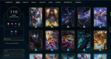 Conta prata 2 com 145 champs e 110 skins ( MAIN MID / JG )