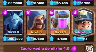 CONTA CLASH ROYALE 4018 TROFEUS - 80 CARTAS - LIGA 1- LVL 11