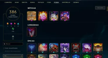 Conta league of legends /2013 com 478 skins