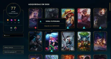 Conta Lv 230 Ouro 2 com 77 skins