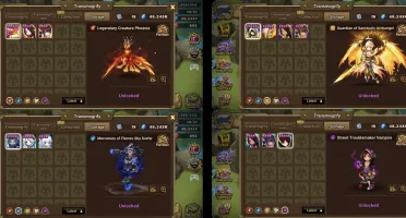 Summoners War Global com Cadiz + 45 Nat5s