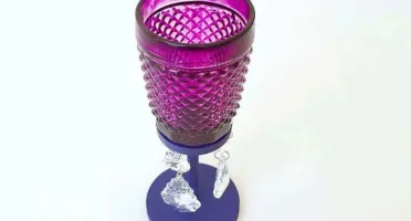 Castiçal Bico de Jaca - Roxo - M