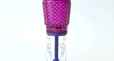 Castiçal Bico de Jaca - Roxo - M