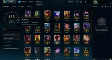 Conta Platina 5 com borda Platina, MMR Alto, 46 Champ.