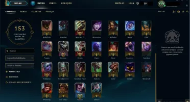 Conta Platina 5 com borda Platina, MMR Alto, 46 Champ.