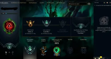 Conta lol Platina 1