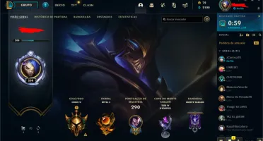 Conta de LOL 140+ SKINS