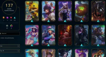 CONTA DE LEAGUE OF LEGENDS 137 SKINS