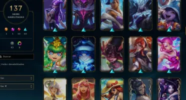 CONTA DE LEAGUE OF LEGENDS 137 SKINS