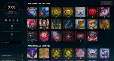 CONTA DE LEAGUE OF LEGENDS 137 SKINS
