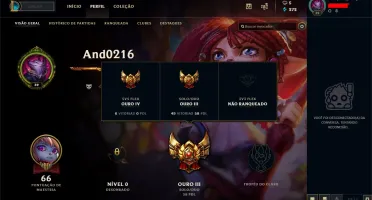 Vendo conta GOLD 3