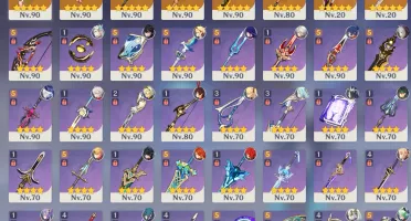 Genshin Impact Ar60 | Conta Endgame | +5★ | Armas De Evento