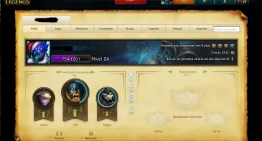 Level 24 - 10 campeões - 4 - skin - smurf - barao noel icone
