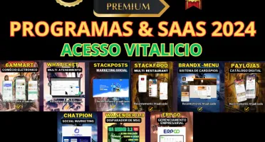 PACK PROGRAMAS & SAAS 2024 - ACESSO VITALICIO