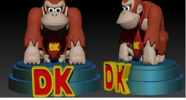 STL Para Impressão 3D - Donkey Kong