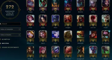 Conta LoL Gold 3, 25 Skins, 74 Champs, Nv 30