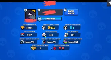 55/56 Brawlers | 47 Skins | 34K troféus