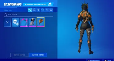 Conta Fortnite com skins do Halloween