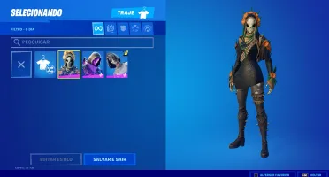 Conta Fortnite com skins do Halloween