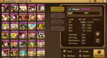 Conta Global NAT5 LD Summoners War