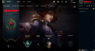 Conta LOL Smurf Platina 2 - Winrate bom - 31 campeões