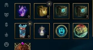 Conta smurf diamante 4, 60% de win rate e vários espólios.