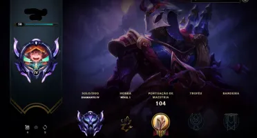 Conta League of Legends Diamond 4!