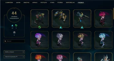 Conta LoL 2012 (Várias skins raras e croma esmeralda)