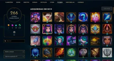 Conta LoL 2012 (Várias skins raras e croma esmeralda)