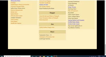 acc lvl 100 com muitas classes e items raros